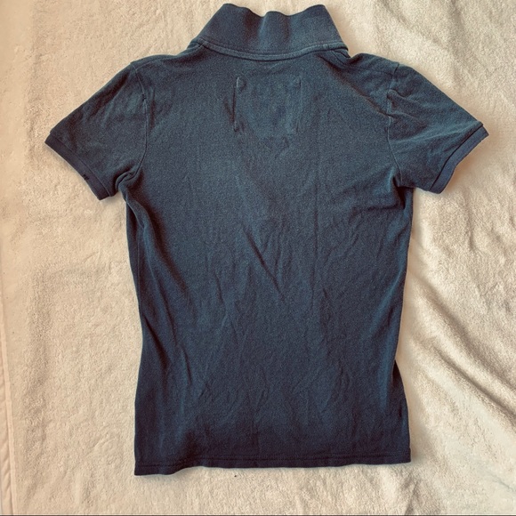 Abercrombie & Fitch Navy Distressed Polo, Size S - Picture 5 of 8
